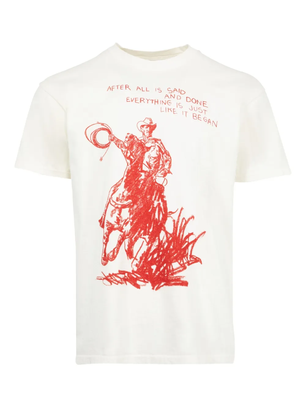 One Of These Days After All Is Said t-shirt | White | Image 1