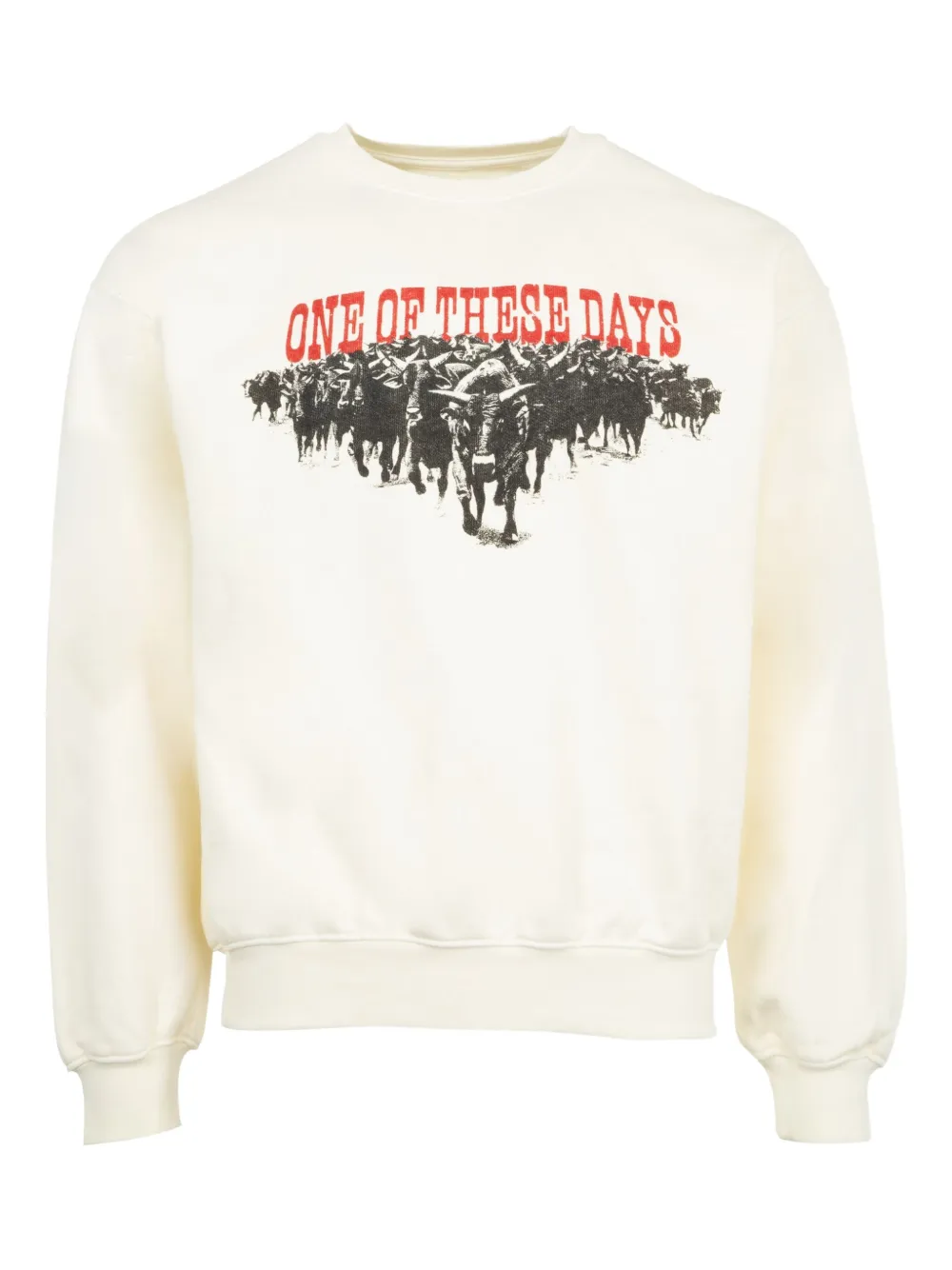 One Of These Days graphic-print sweatshirt | White | Image 1