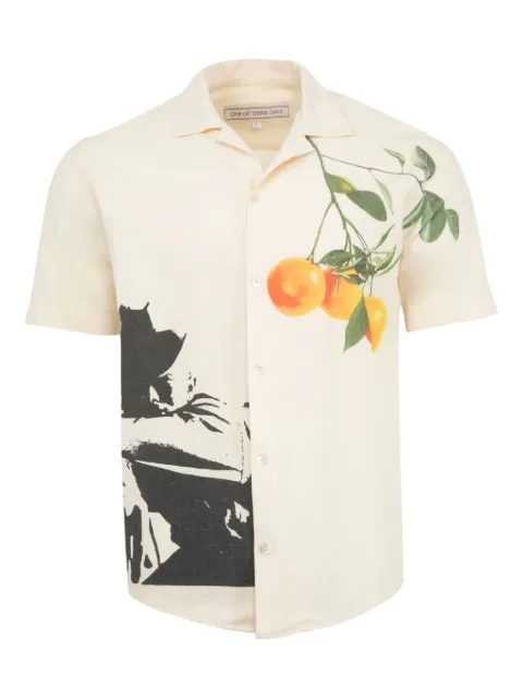 One Of These Days fruit-print short-sleeve shirt