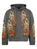 Who Decides War graphic-print hoodie - Grey