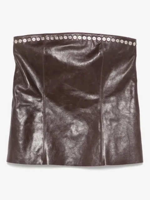 Paloma Wool leather mini skirt