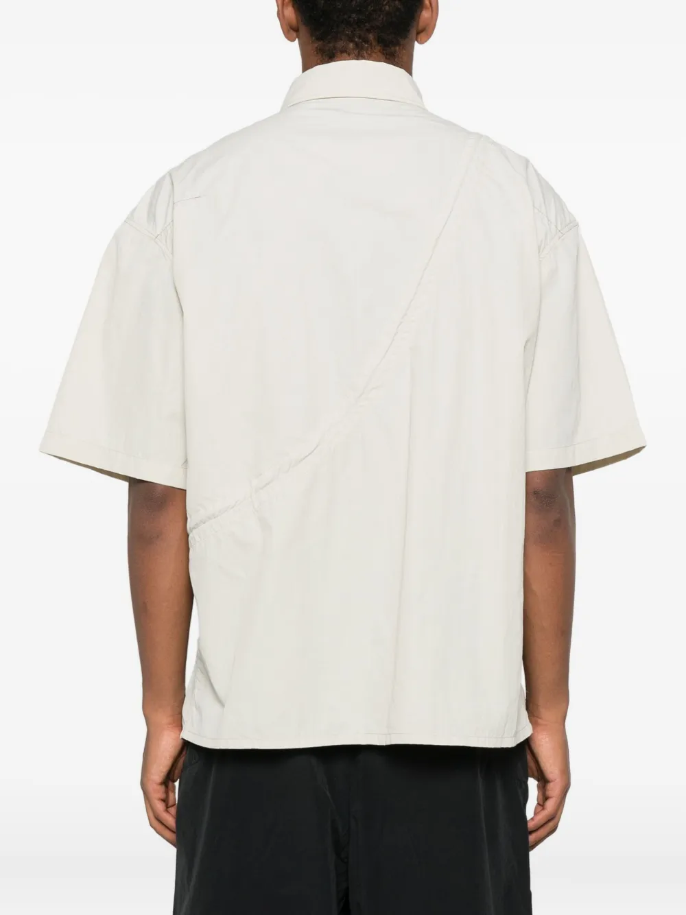 A-COLD-WALL* button-fastening embellished shirt Beige