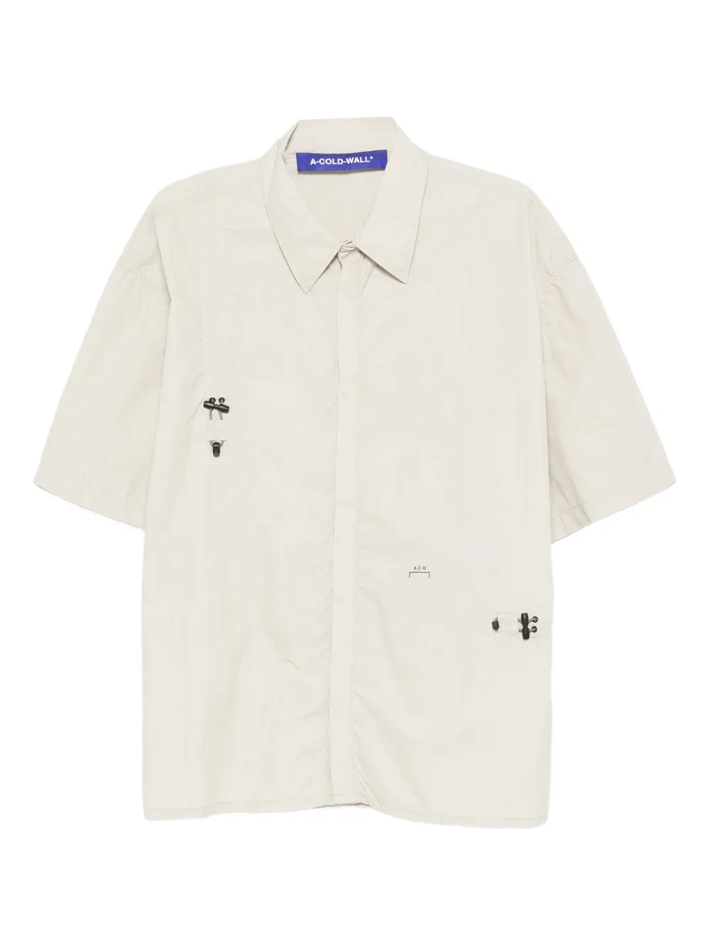 A-COLD-WALL* Overhemd verfraaid met knoopsluiting Beige