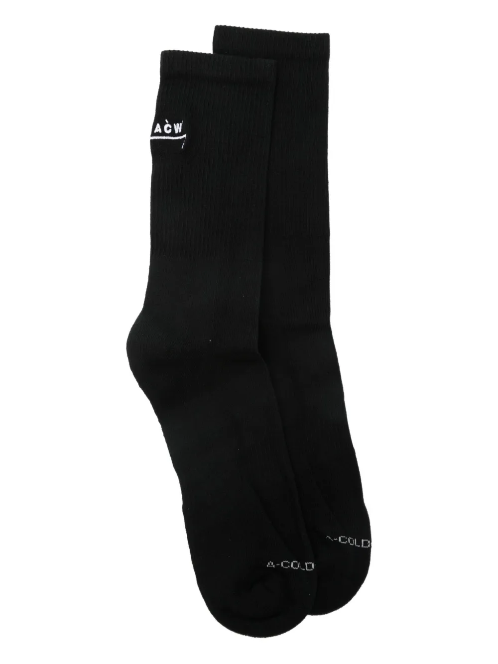 A-COLD-WALL* logo-embroidered socks - Nero