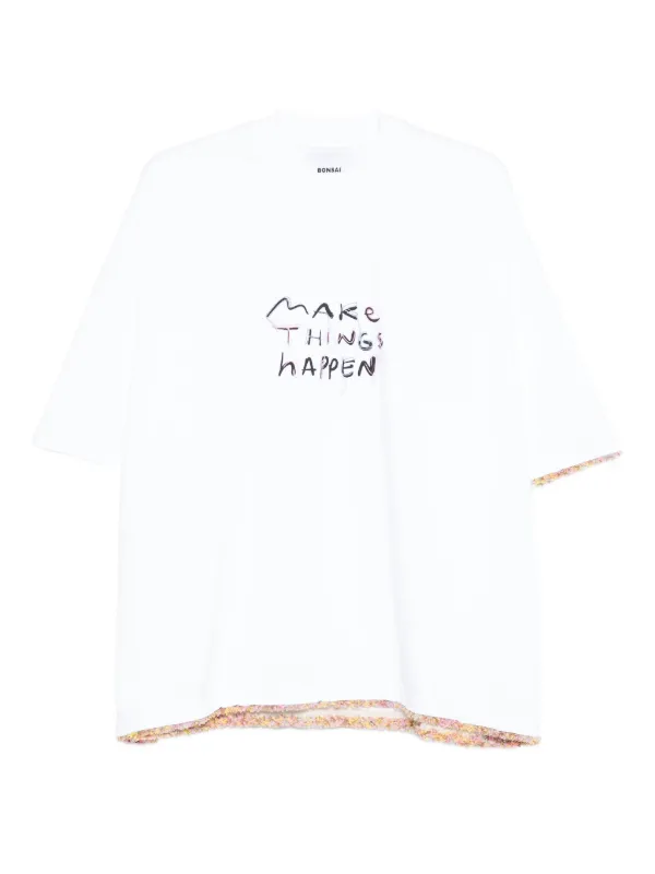 Bonsai Make Things Happen T-shirt | White | FARFETCH