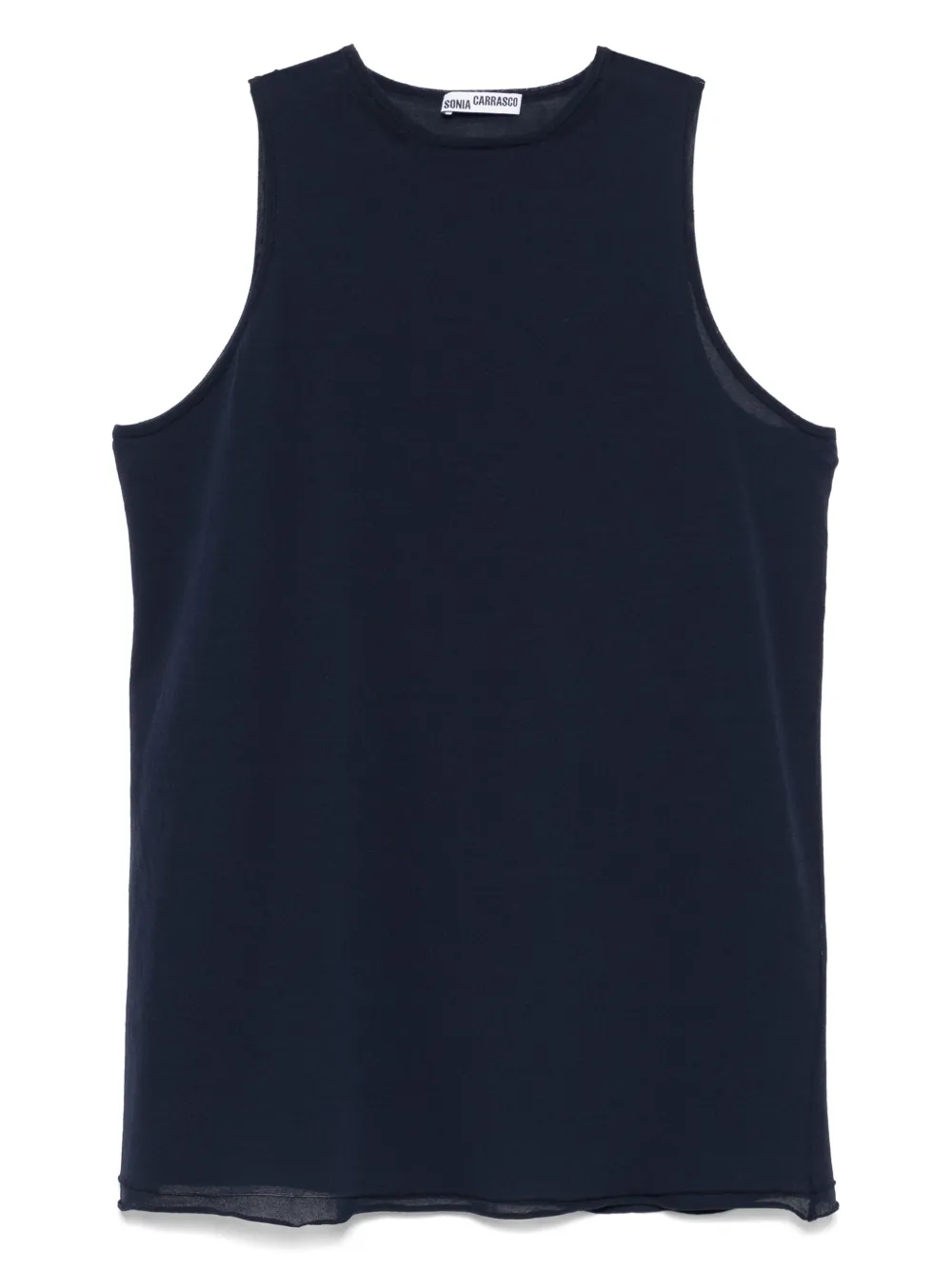 SONIA CARRASCO Canotta con design a strati - Blu