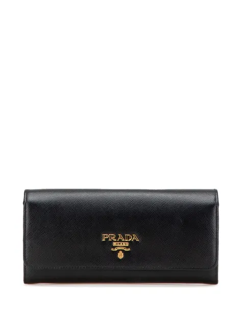 Prada Pre-Owned 2000-2024 Large Saffiano Wallet long wallets