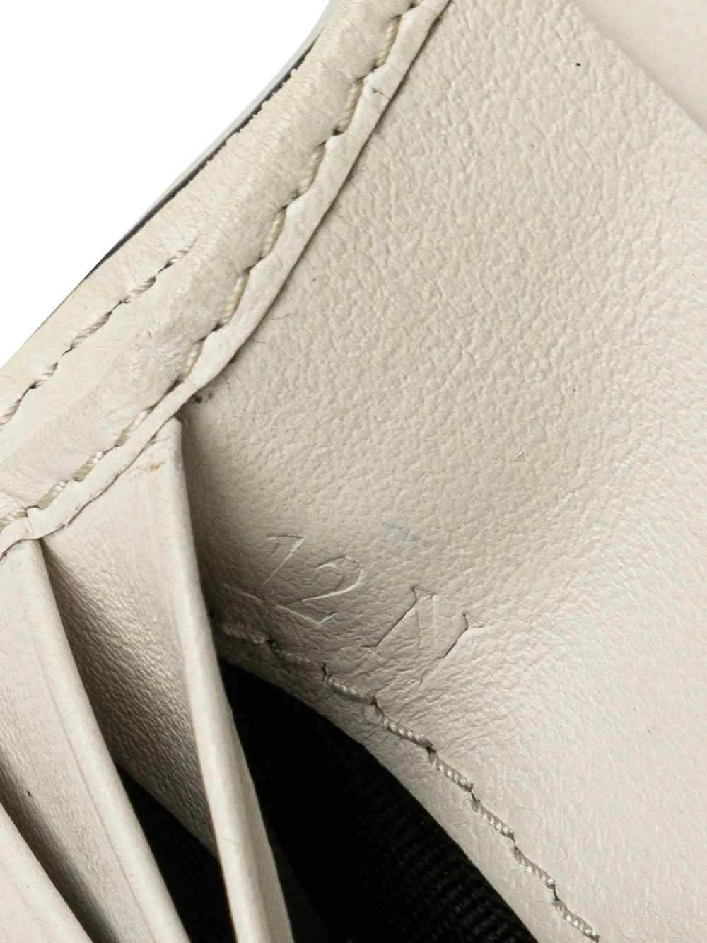 Pre-owned Prada 2000-2024 Bicolor Leather Bifold Compact Wallet Small Wallets