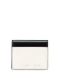 Prada Pre-Owned 2000-2024 Bicolor Leather Bifold Compact Wallet small wallets - Black