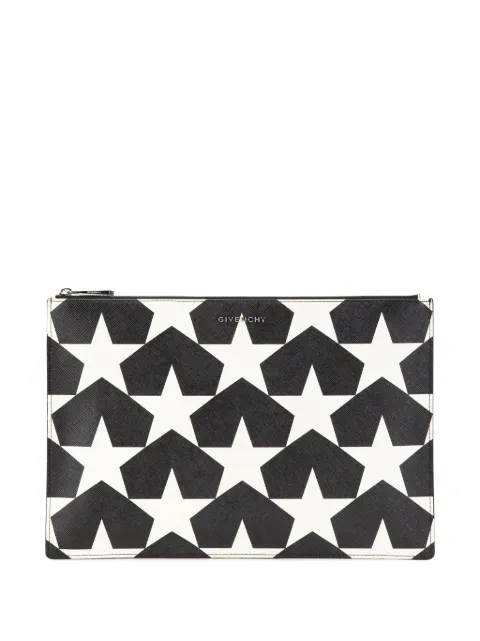 Givenchy Pre-Owned 2017 Large Calfskin Star Print clutch bag