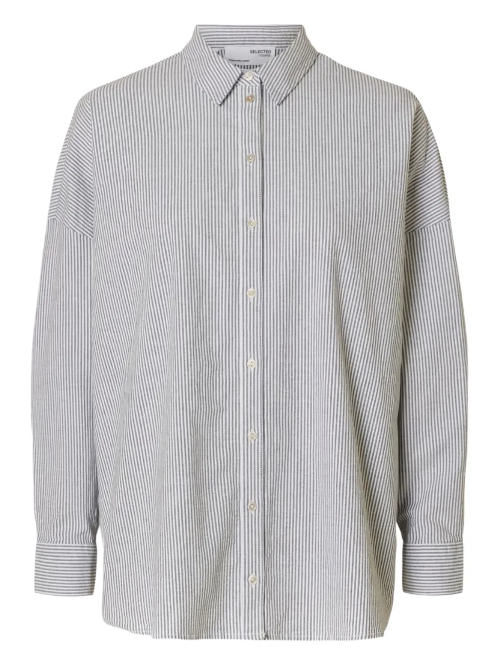 Selected Femme striped shirt - DARK SAPPHIRE STRIPES