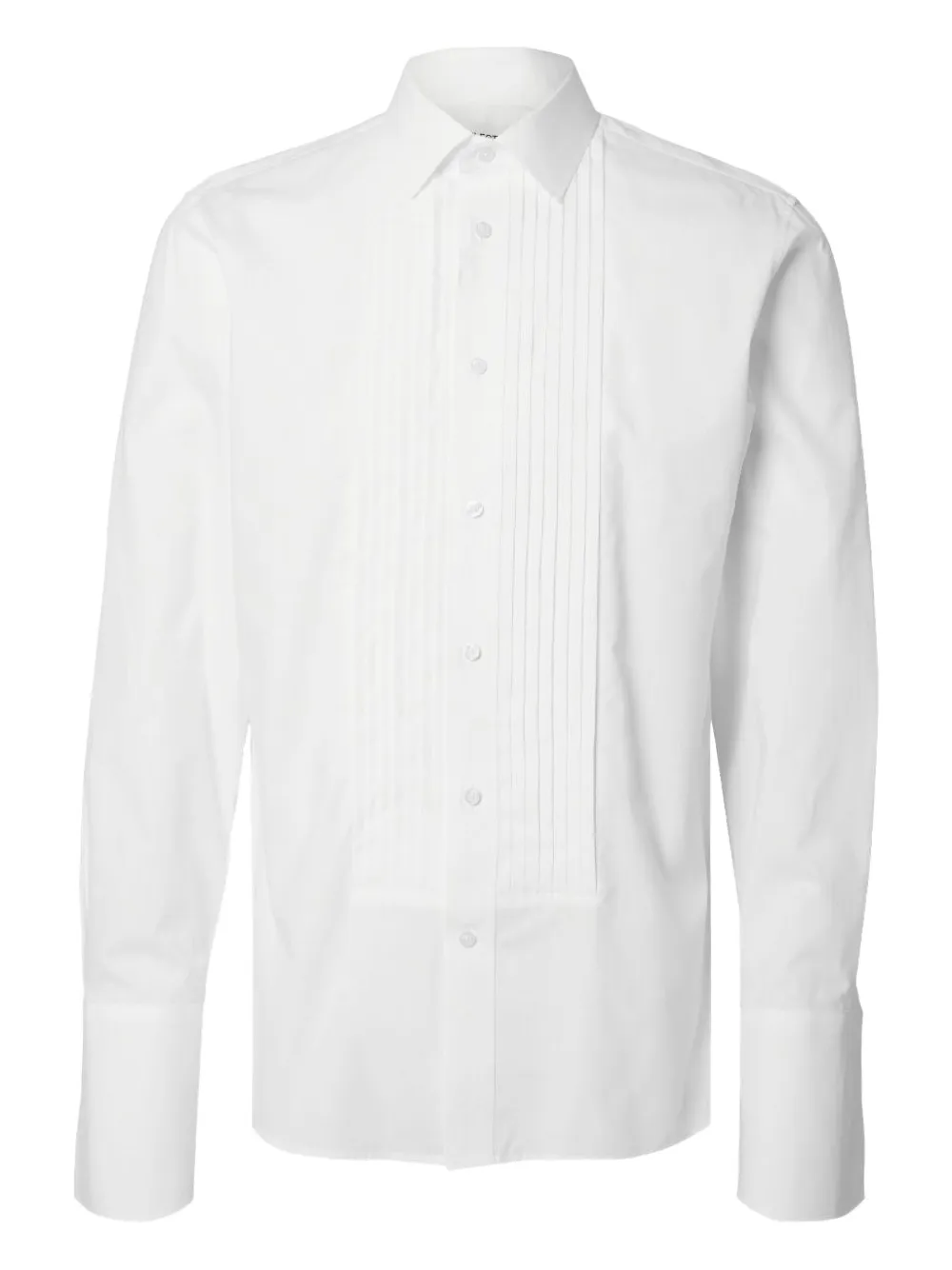 SELECTED Camisa com prega e botão | Branco | Image 1