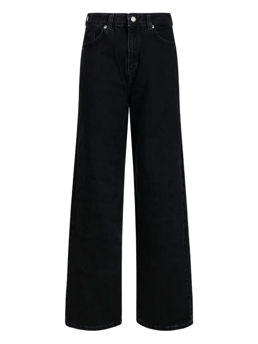 Selected Femme Jeans met wijde pijpen Zwart