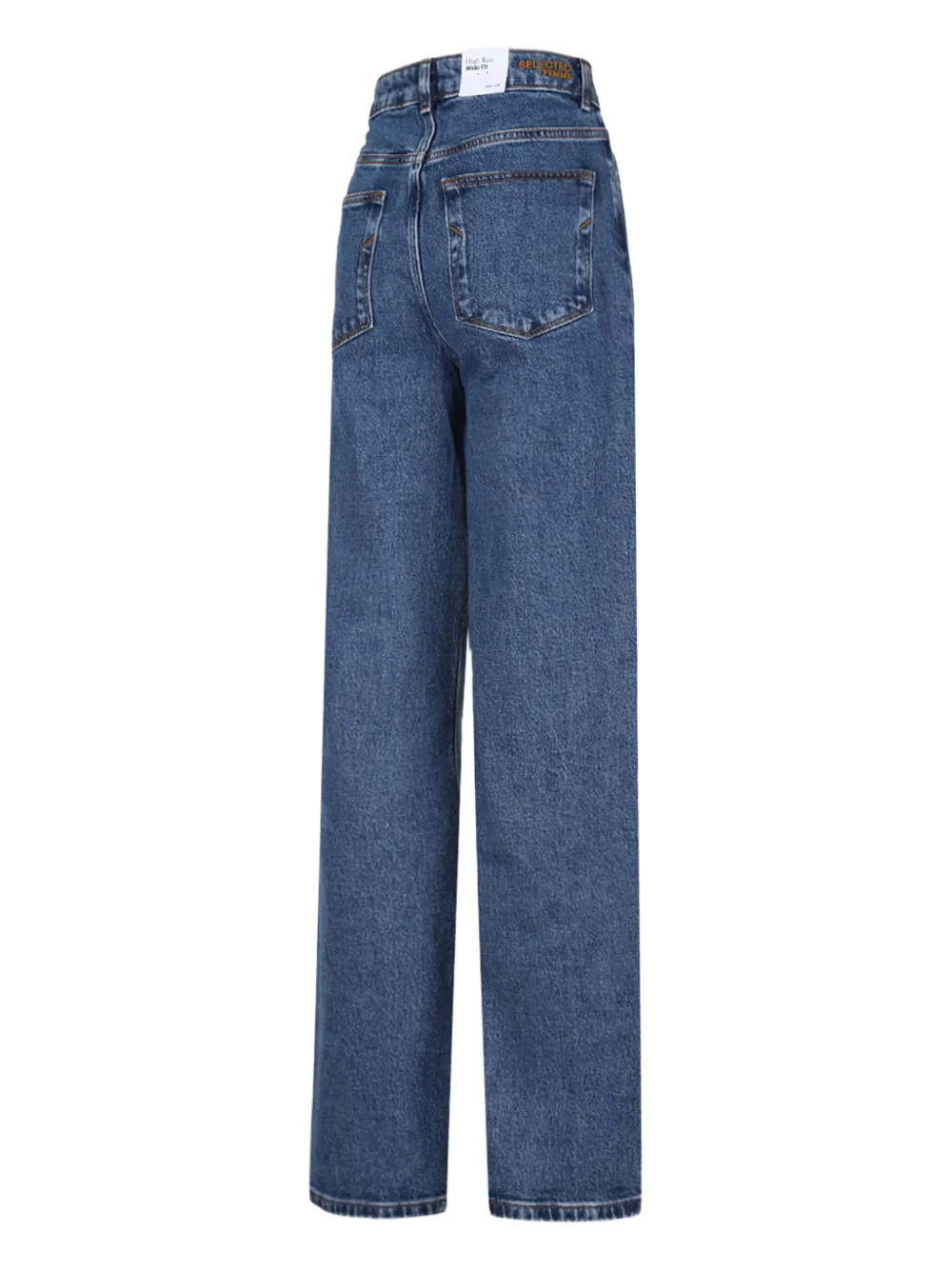 Selected Femme Straight jeans Blauw