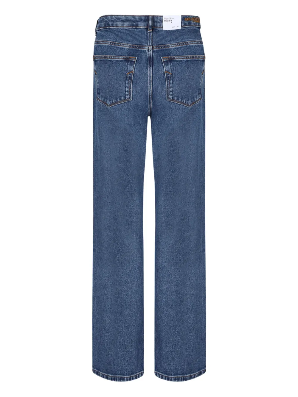 Selected Femme Straight jeans Blauw