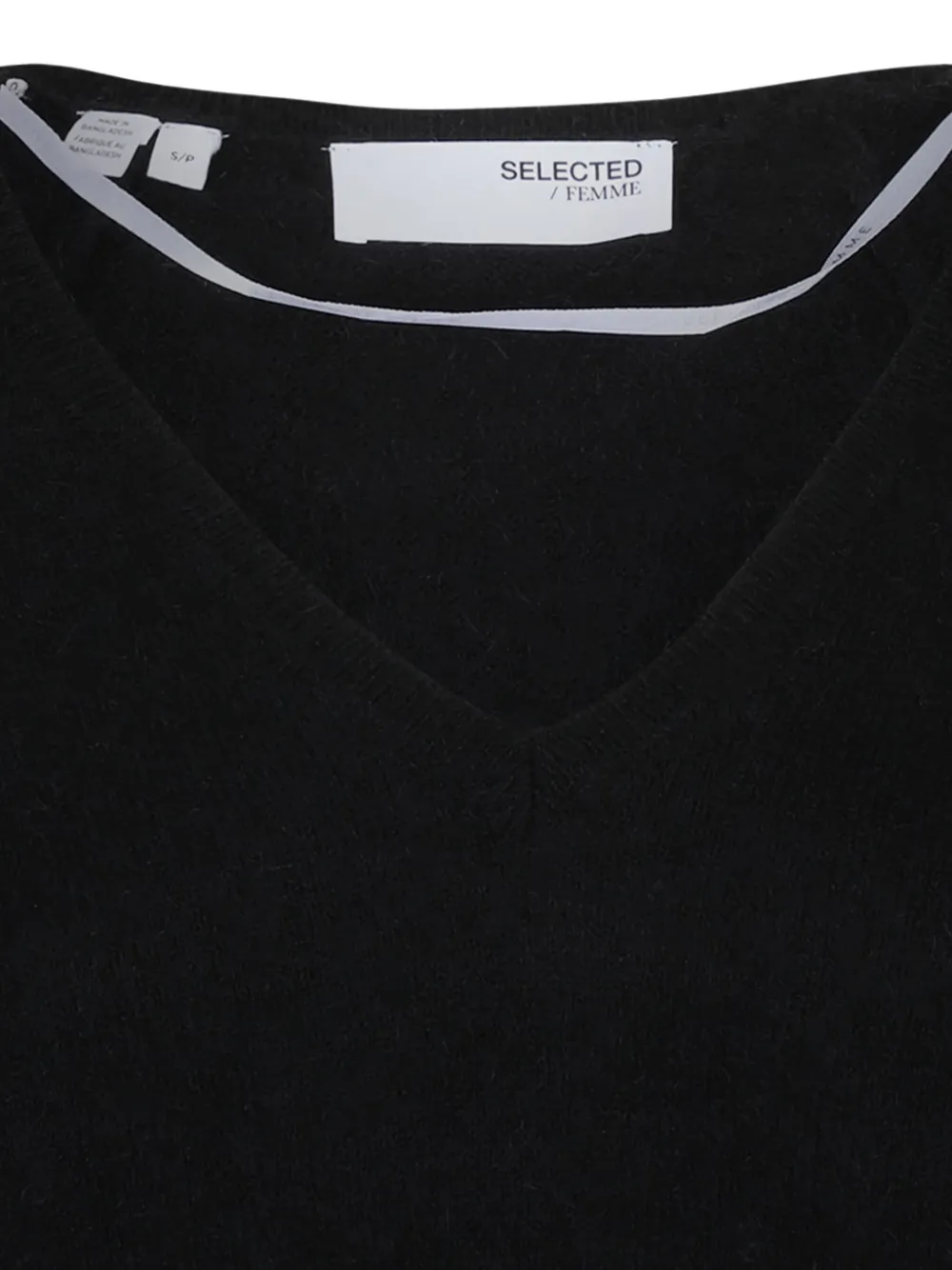 Selected Femme Wool Jumper In Black