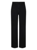 Selected Femme straight-leg trousers - Black