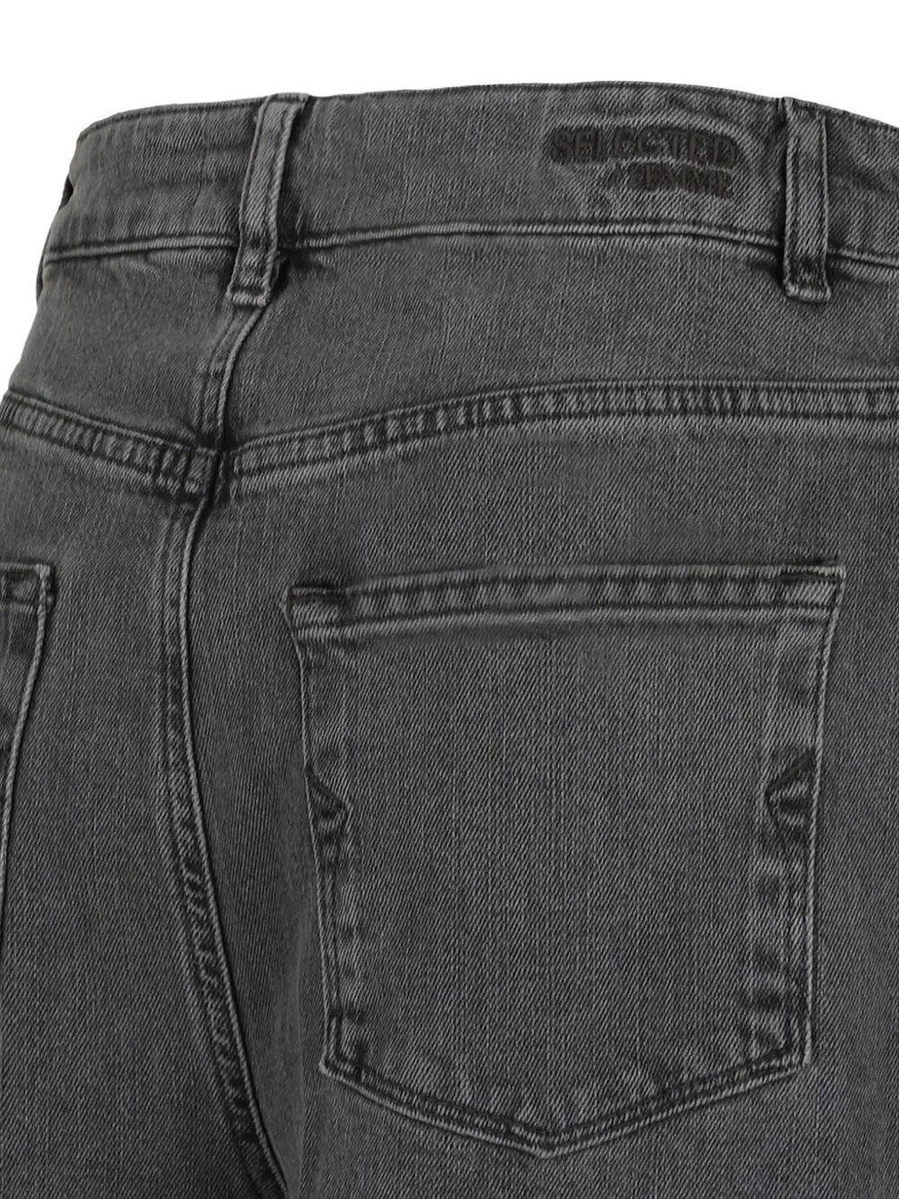 Selected Femme Straight broek Grijs