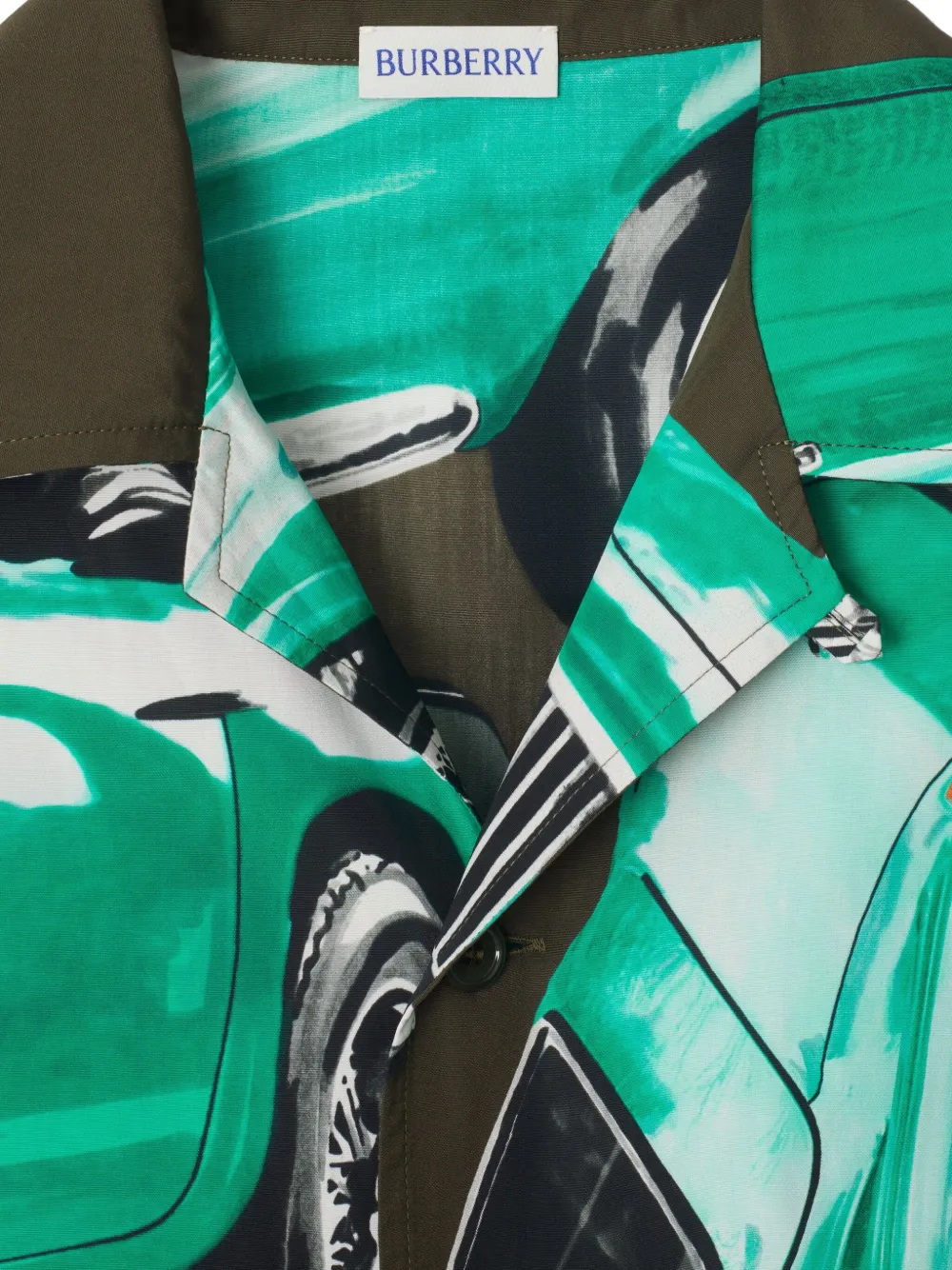 Burberry Overhemd met print Groen