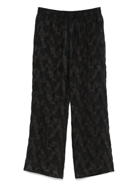 Needles jacquard straight-leg trousers