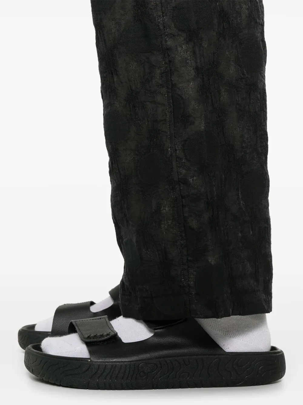 Shop Needles Jacquard Straight-leg Trousers
