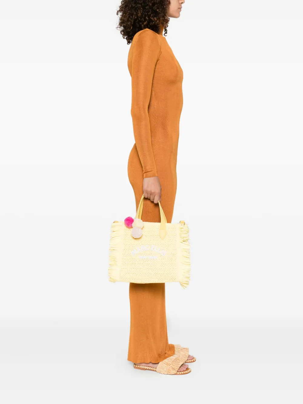 Marc Ellis Bolsa tote com pompom e franjas | Image 2