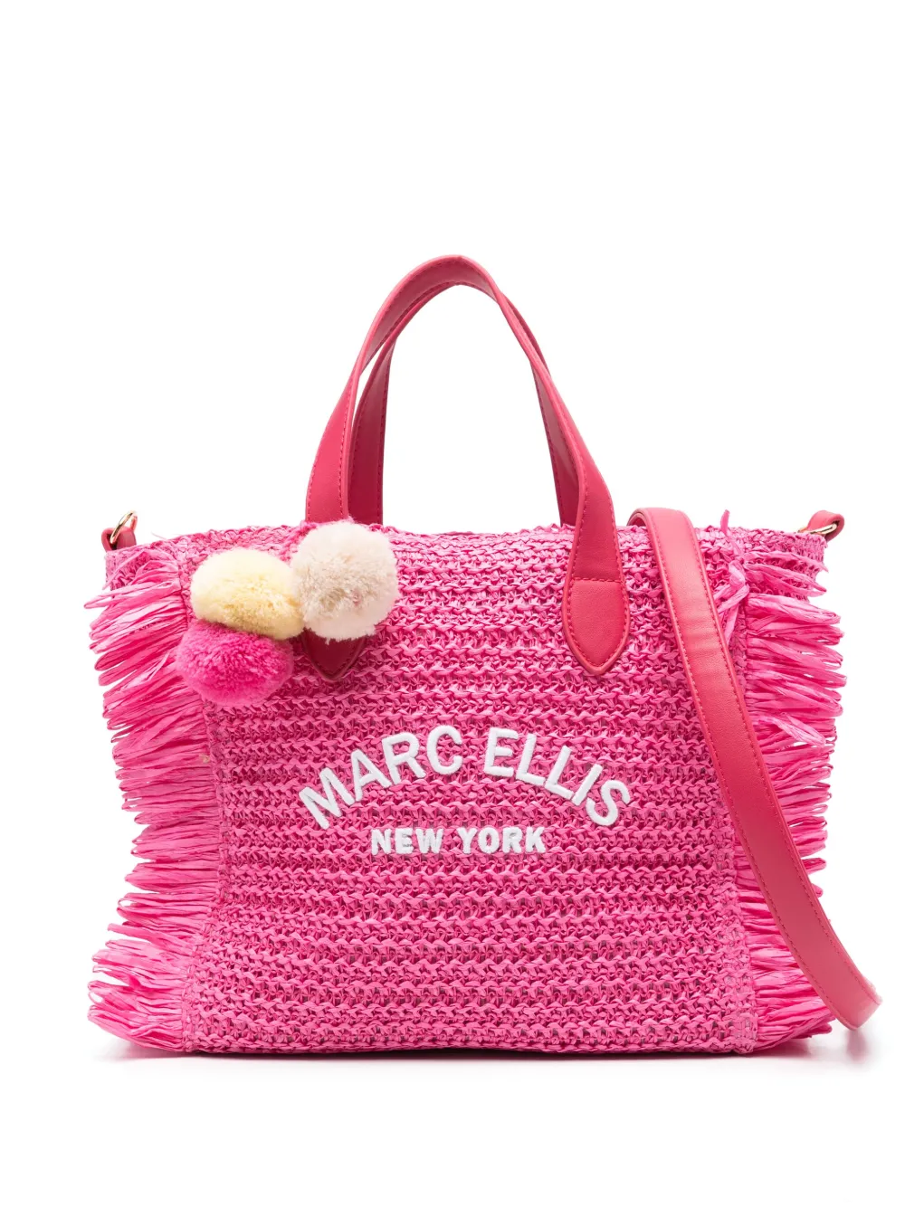 Marc Ellis Buby Josep fringed tote bag | Pink | Image 1
