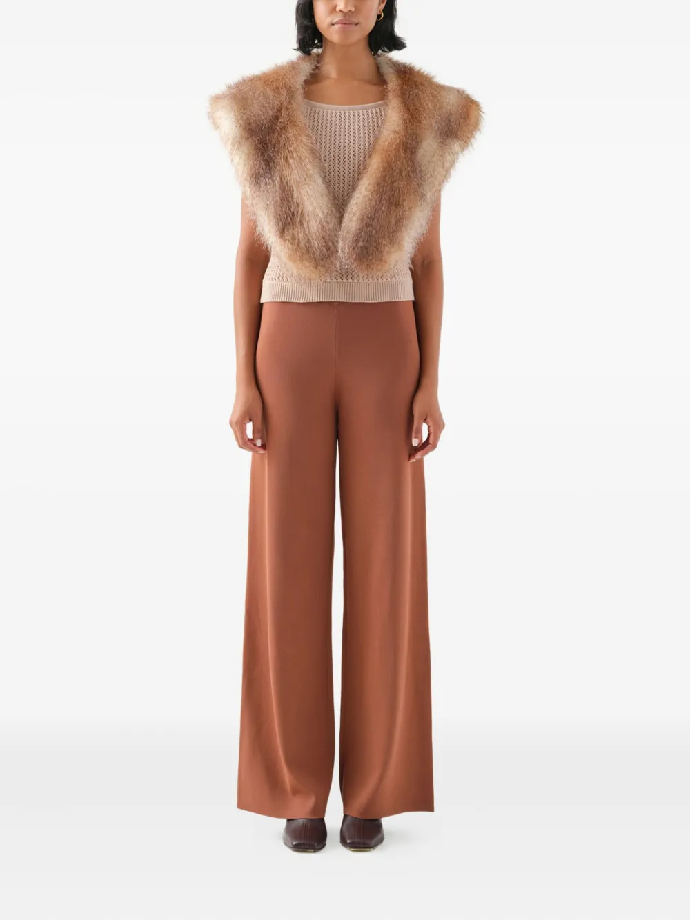 Unreal Fur Changes faux-fur scarf | Neutrals | Image 1