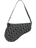 Christian Dior Pre-Owned curved pattern shoulder bag - Black