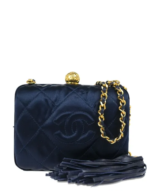 CHANEL Pre-Owned quilted leather evening bag