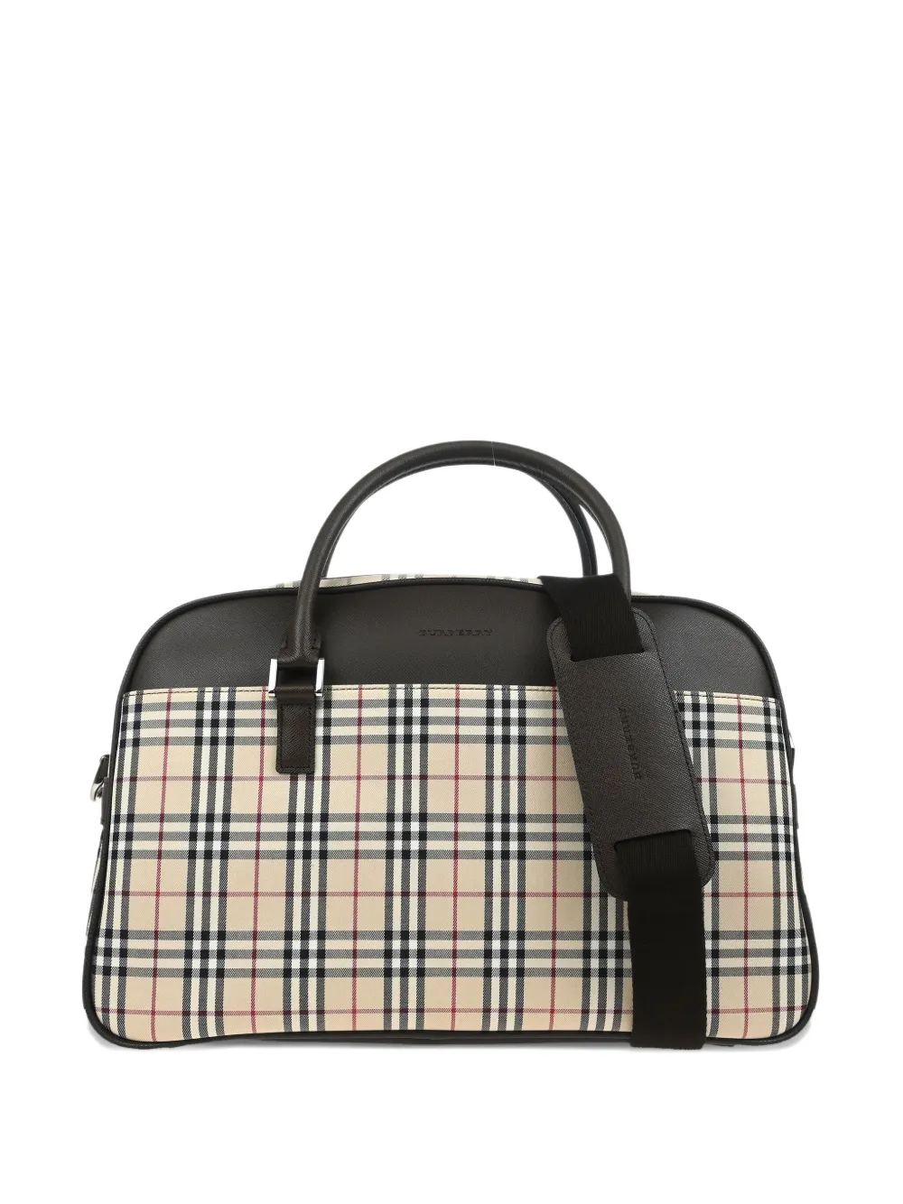 Burberry Pre-Owned 1990-2000s Check two-way handbag | Neutrals | Image 1