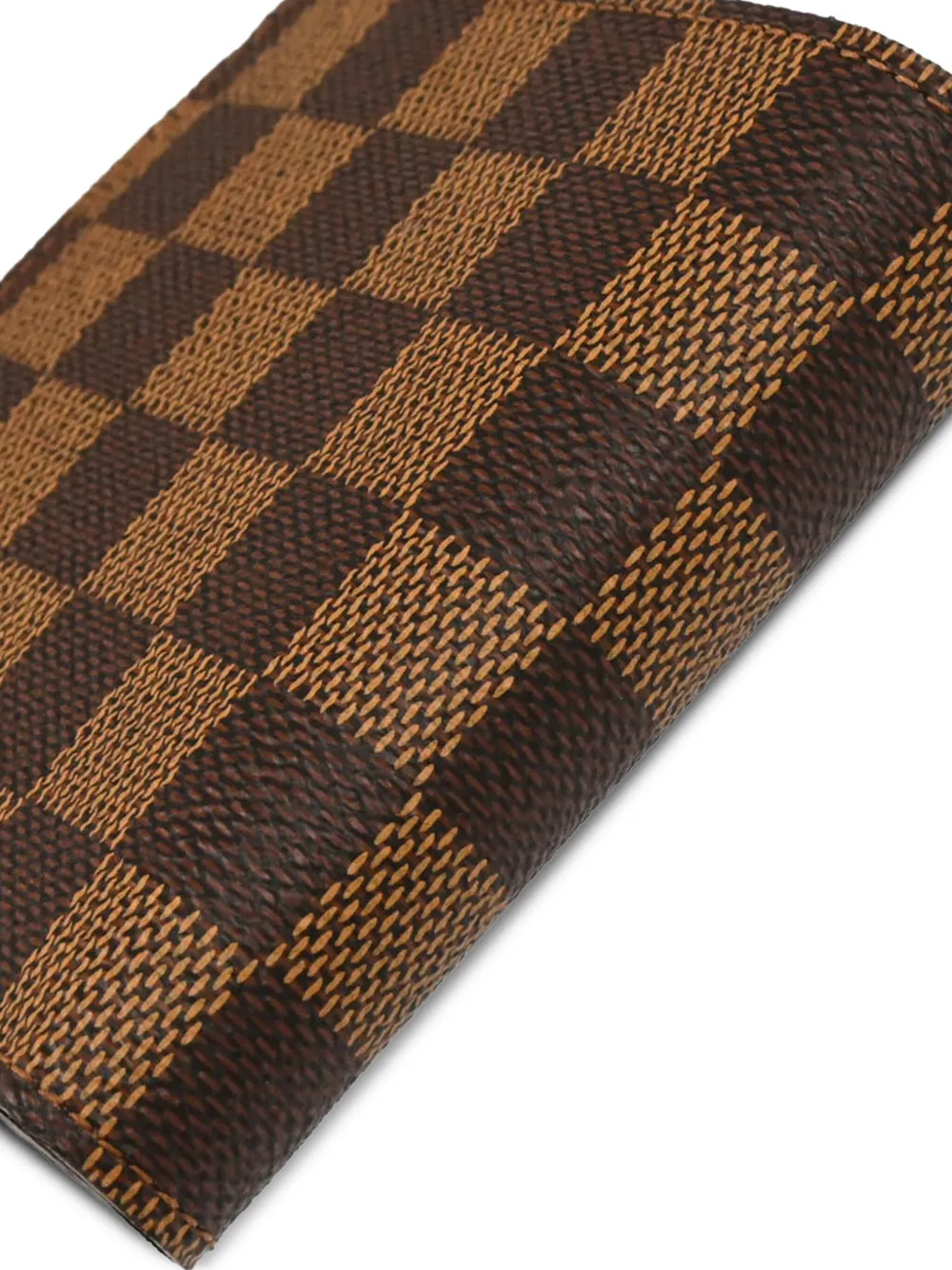 Pre-owned Louis Vuitton Checkered Canvas Wallet In Brown