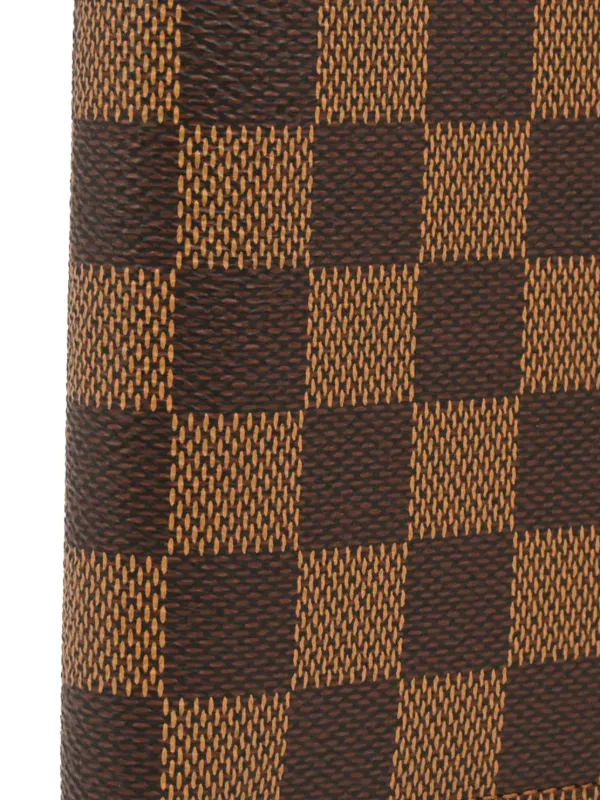 Louis Vuitton Pre-Owned Checkered Canvas Wallet Brown FARFETCH PH