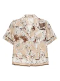 Hermès Pre-Owned 1900-2000s short-sleeved shirt - Brown