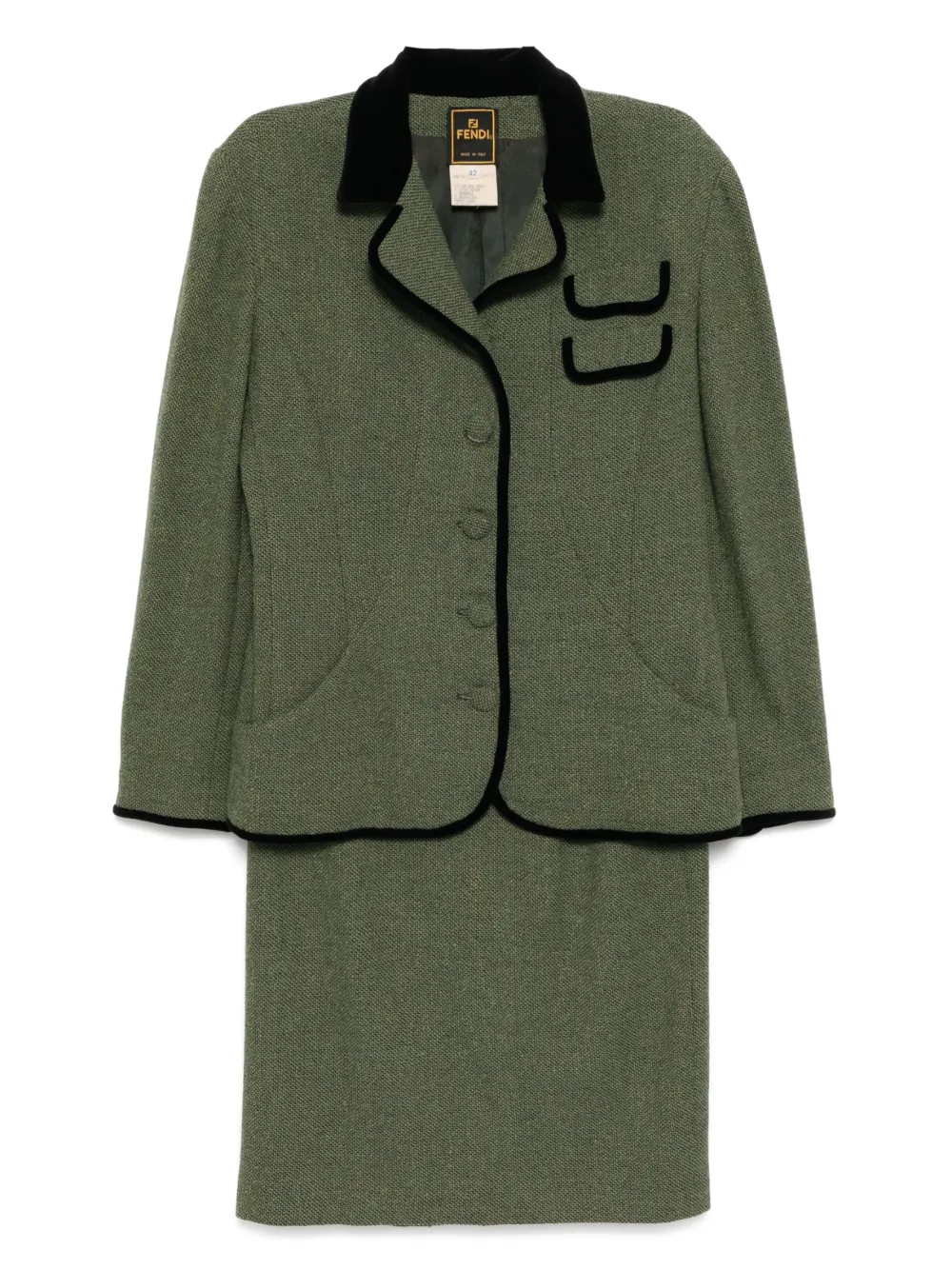Fendi Pre-Owned 1990-2000s setup suit | Green | Image 1