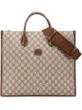 Gucci Pre-Owned 2016-2024 Medium GG Supreme Azalea Calfskin Retro Interlocking G Tote satchel - Brown