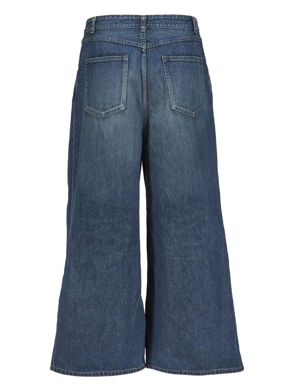 Needles Jeans met wijde pijpen Blauw