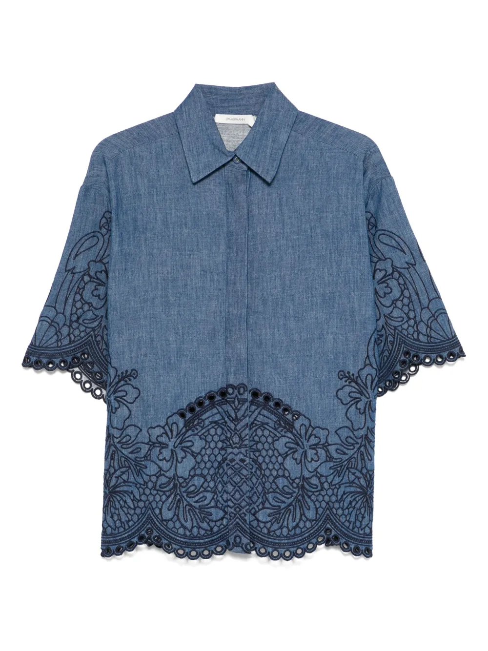ZIMMERMANN EMBROIDERED SHIRT
