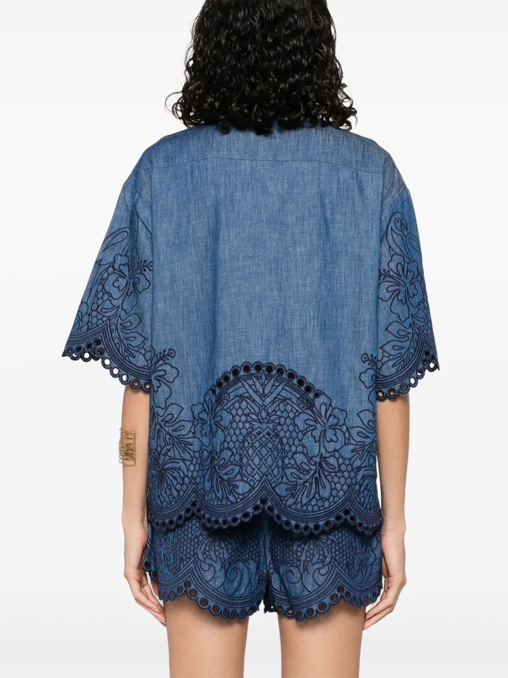 Shop Zimmermann Embroidered Shirt