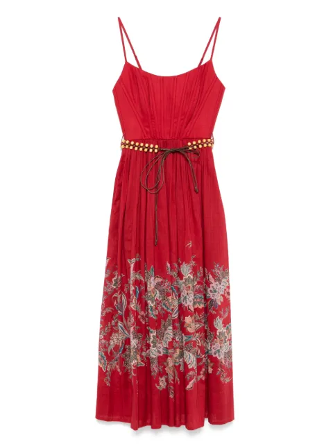 ZIMMERMANN floral-print midi dress