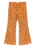 ZIMMERMANN Coco Lace flared trousers - Brown