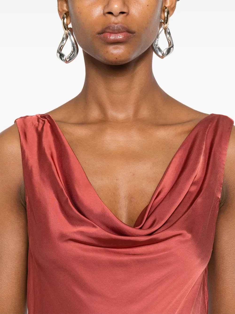 Twist & Tango Disa satijnen jurk Rood