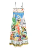 ALEMAIS Lucky Pace midi dress - Blue