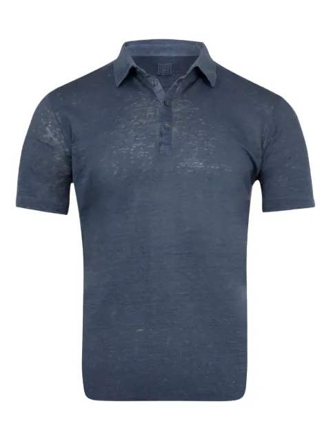 120% Lino linen polo shirt