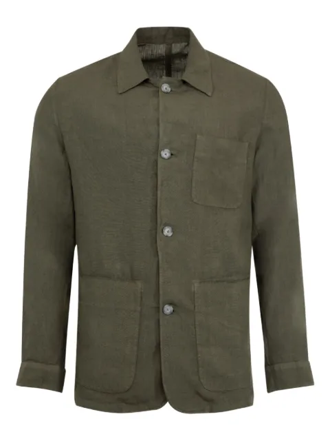 120% Lino button-up utility jacket