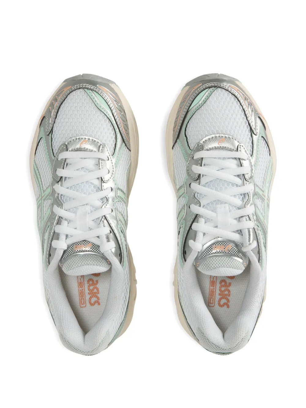 Shop Asics Mesh-panelled Sneakers