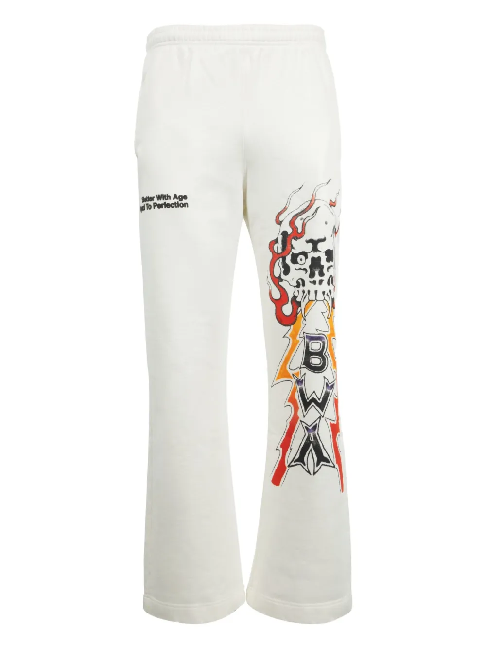 Better with Age  Ennui graphic-printed track pants | White | Image 1