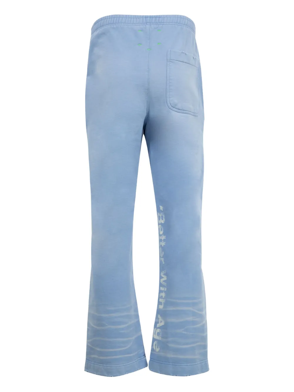 Better with Age In Case You Forgot graphic-print track pants - Blauw