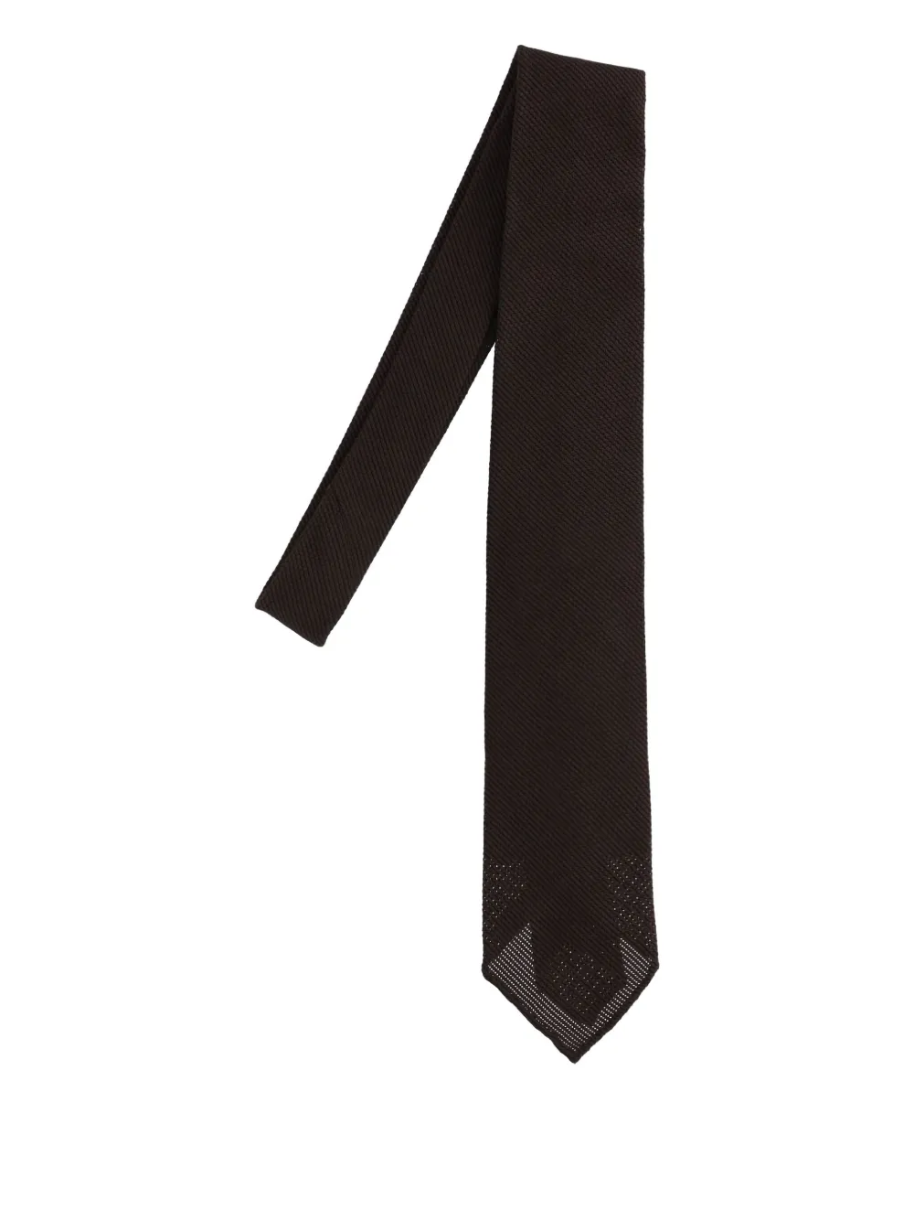 Cesare Attolini silk tie | Brown | Image 1