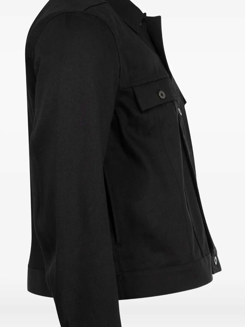 Rick Owens DRKSHDW Trucker button-up jack Zwart